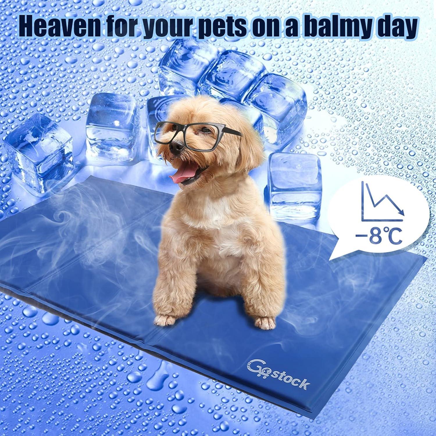 Kühlmatte für Hunde und Katzen Pet Cooling Mat Hund Cooler Pad XXL 120x80cm