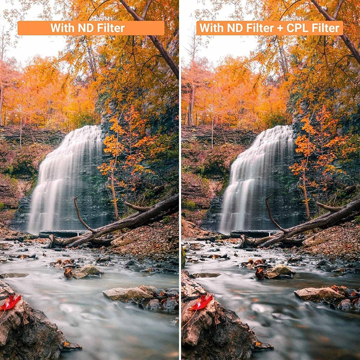 PROfezzion 72mm Variabler ND CPL Filter 2 in 1 für Kameraobjektiv