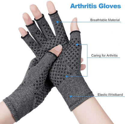 Arthritis Kompressionshandschuhe für Schmerzlinderung Schwarz S