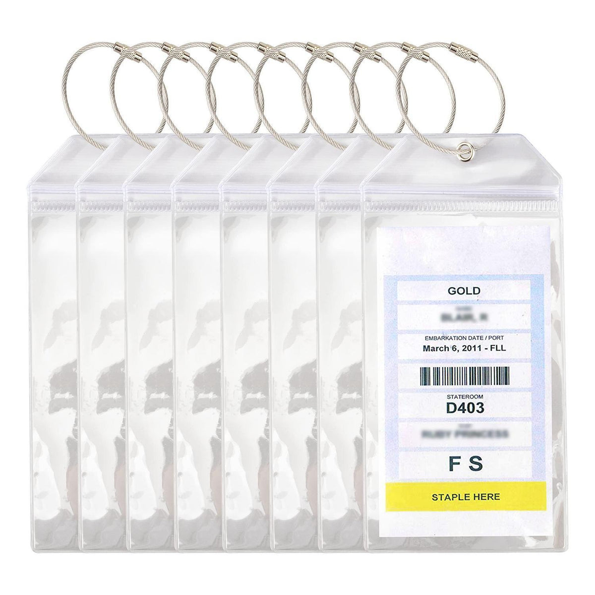 8er Set Gepäckanhänger Kreuzfahrt – Wasserdicht & Robust