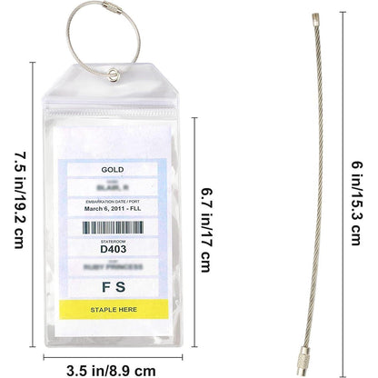 8er Set Gepäckanhänger Kreuzfahrt – Wasserdicht & Robust