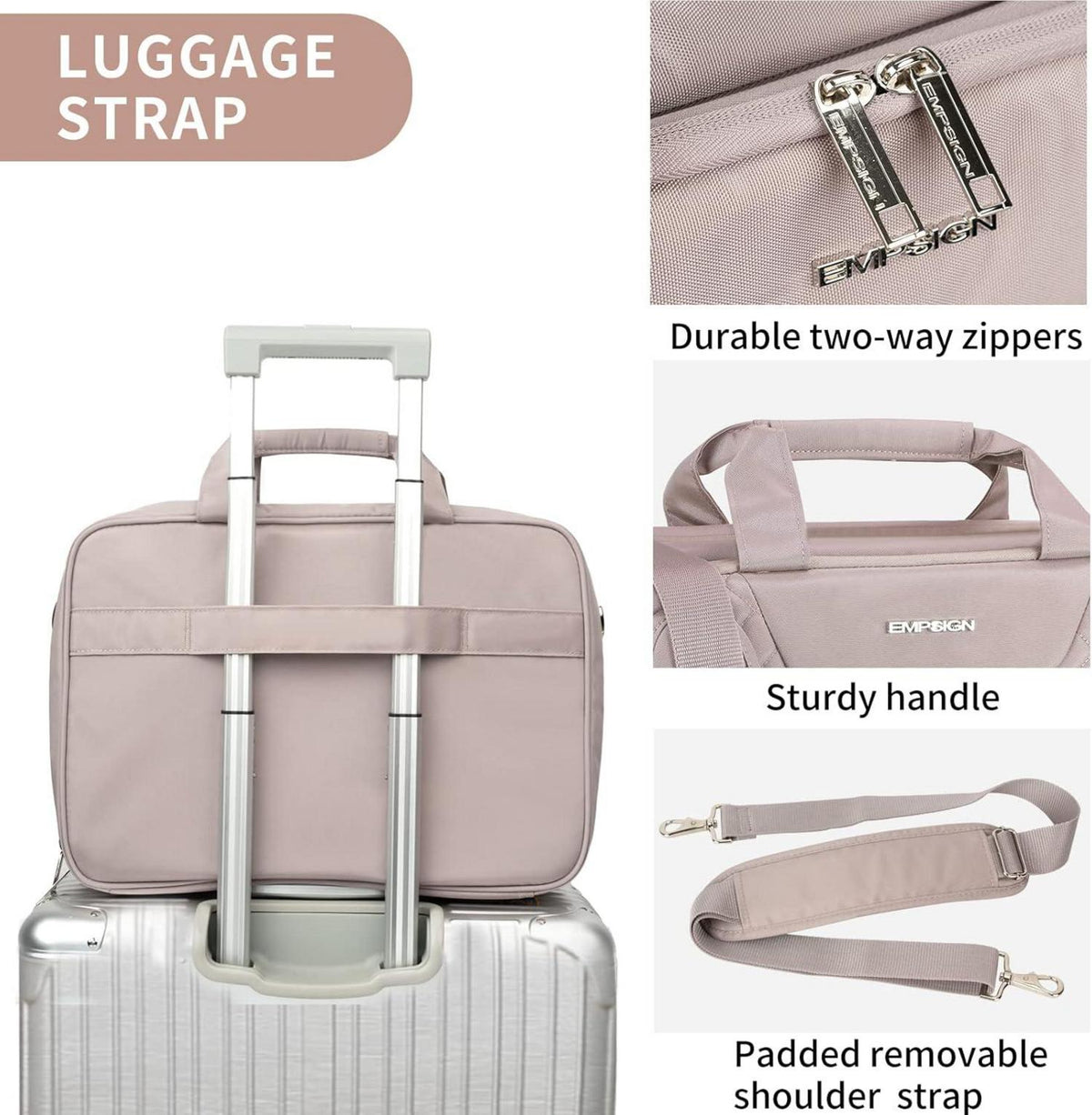 EMPSIGN 17 Zoll Laptop Tasche Damen Wasserdicht Bussiness Aktentasche Tablet