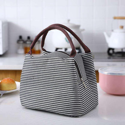 Isolierte Lunchtasche Schwarz – Wiederverwendbar & Auslaufsicher