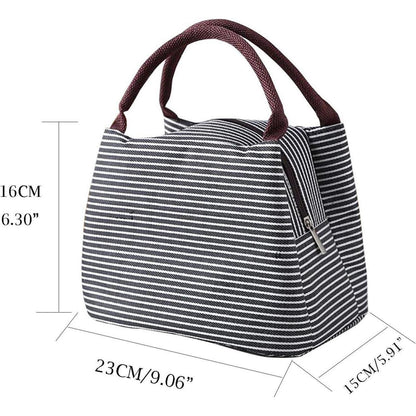 Isolierte Lunchtasche Schwarz – Wiederverwendbar & Auslaufsicher