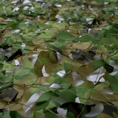 Camouflage Netz 2 × 4 m Hochwertiges Tarnnetz Waldlandschaft
