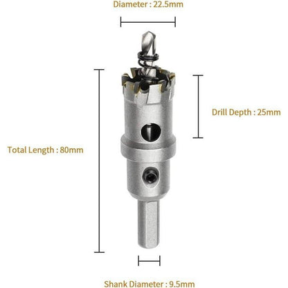 Hartmetall Lochsäge 22.5mm für Metall & Holz