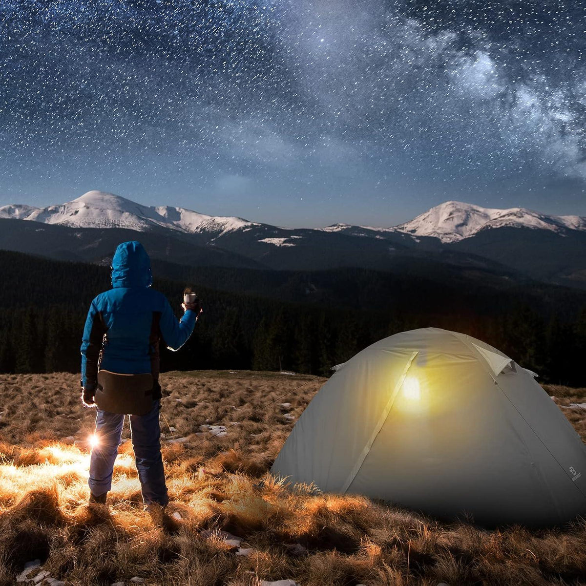 Ultraleichtes Camping Zelt für 1-2 Personen, Wasserdicht
