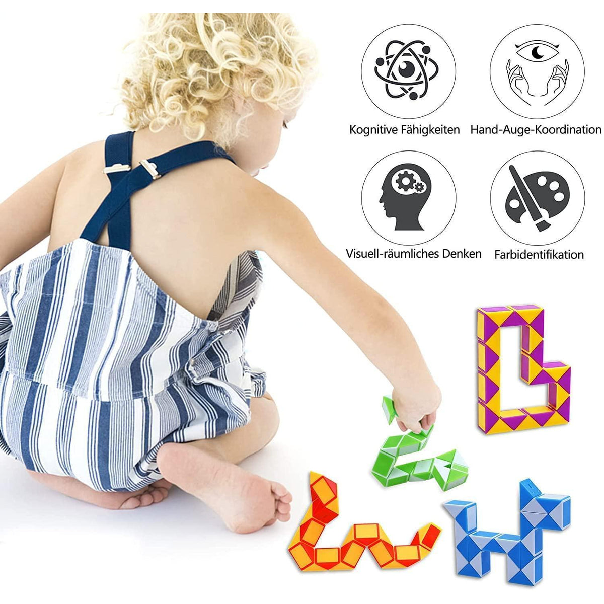 24 Mini Magische Würfel Puzzles - Kindergeburtstagsgeschenke