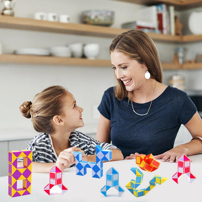 24 Mini Magische Würfel Puzzles - Kindergeburtstagsgeschenke