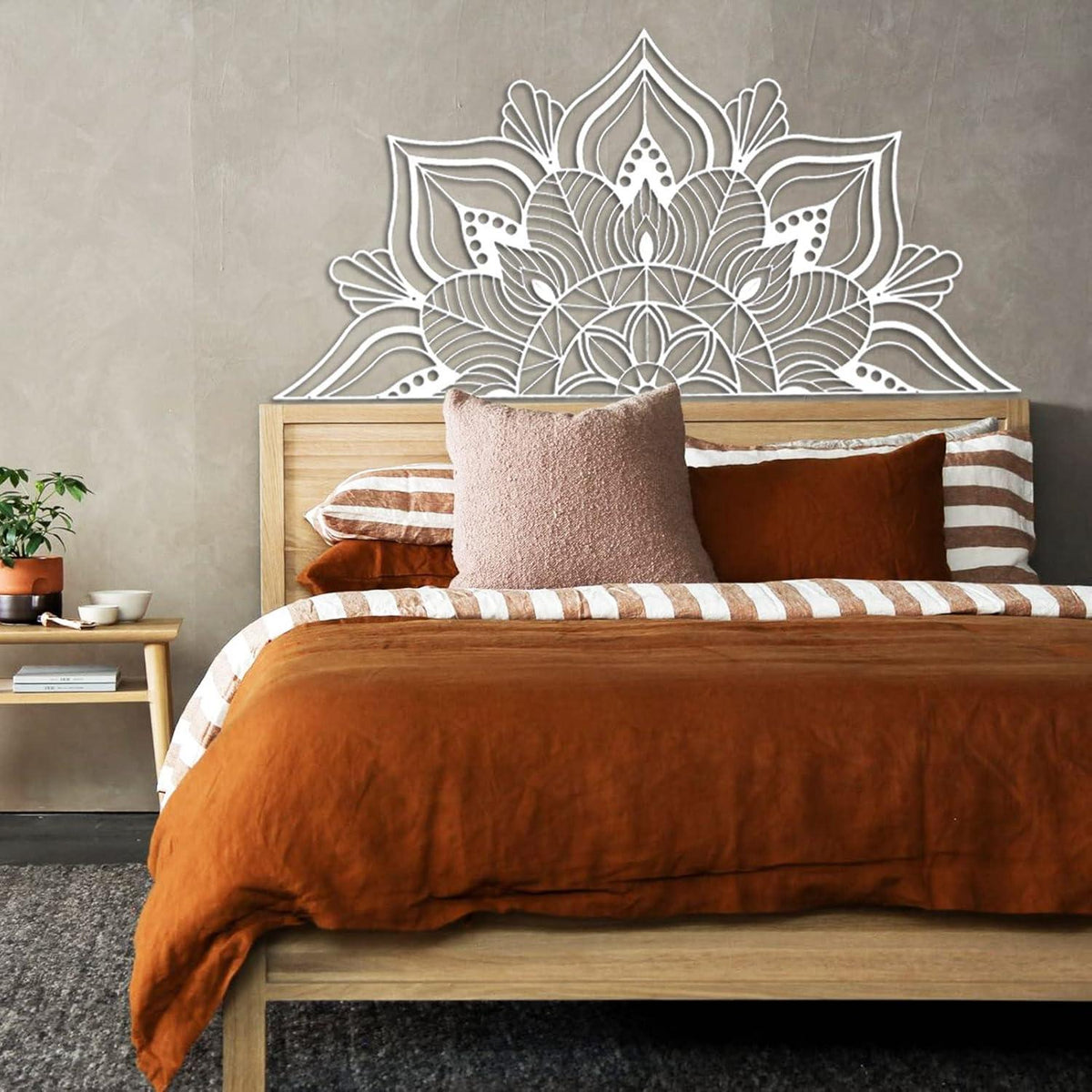 Metall-Mandala Wanddekoration Lotusblumen-Wandkunst