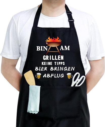 Lustige Grillschürze für Männer - Ideal als Geschenk für