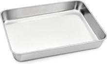 Rechteckiges Edelstahl Backblech 31.5x25x5cm Lasagne Brownie