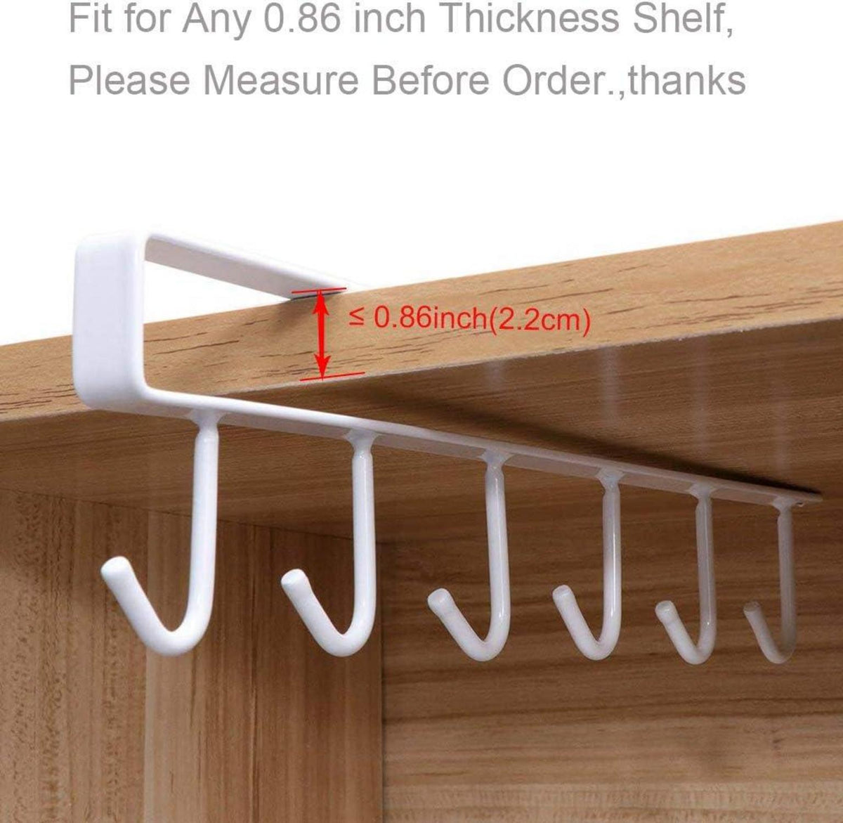 Tassenhalter Unter dem Schrank 2St Becher Haken Kaffee Halter Rack