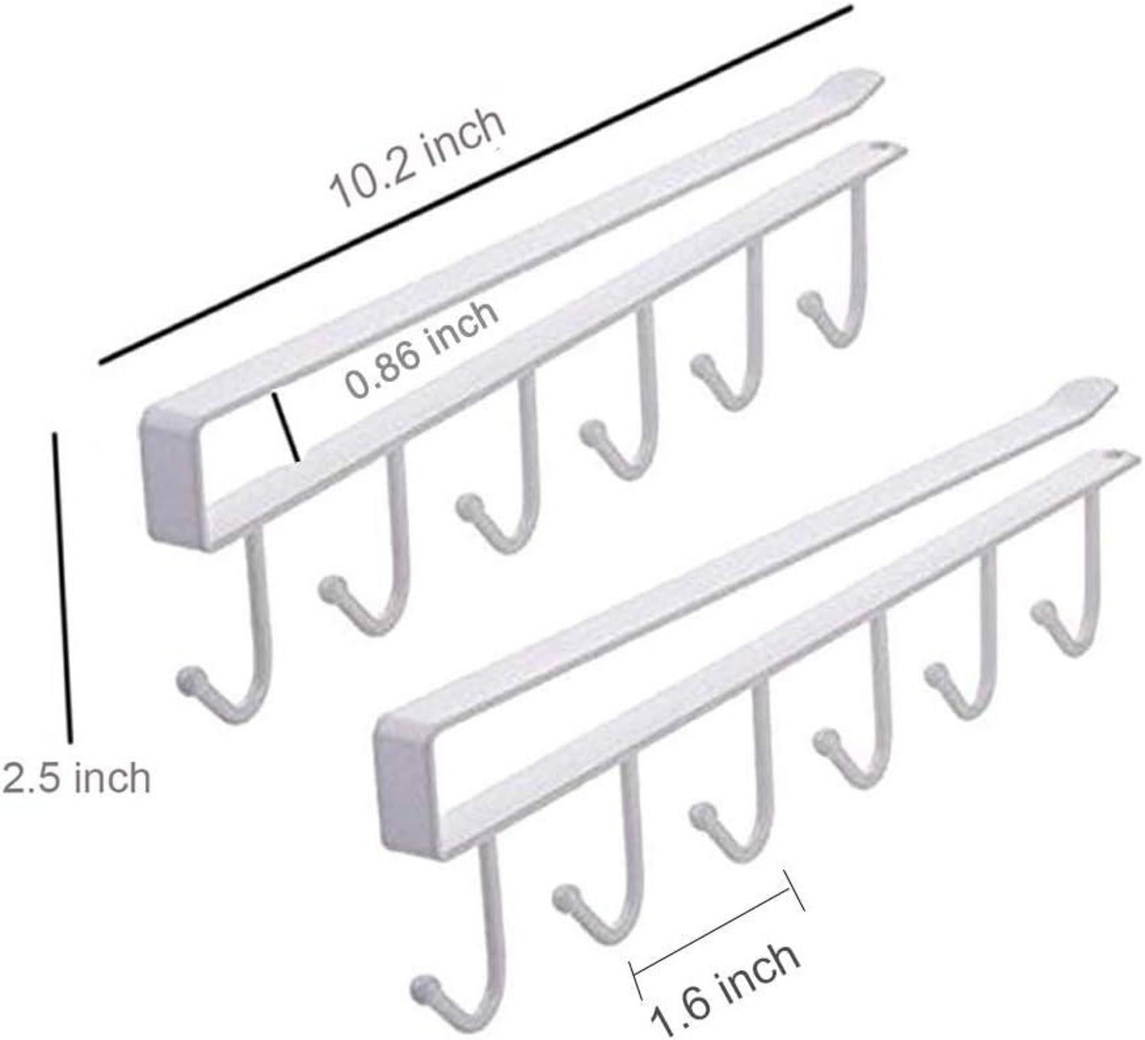 2St Tassenhalter Becher Haken Schrank Kaffee Halter rack ohne Bohren