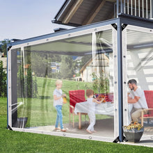 Transparente wasserdichte Plane 420 g/m² mit Ösen 2x2m