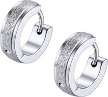 Huggie Ohrringe Edelstahl vergoldet 9mm Creolen Gotik Punk Rock