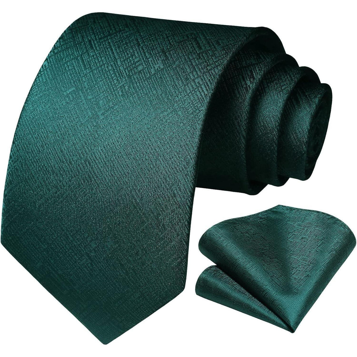 Krawatten-Set Herren Grün mit Einstecktuch – Elegant & Formal