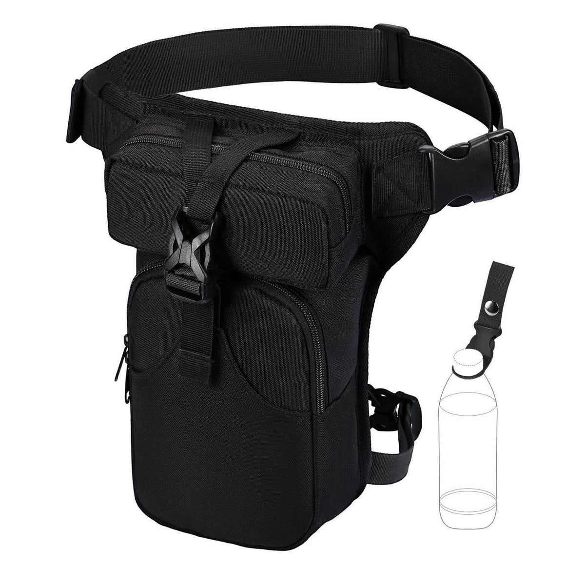 Motorrad Beintasche – Verstellbare Bauchtasche für Outdoor & Sport