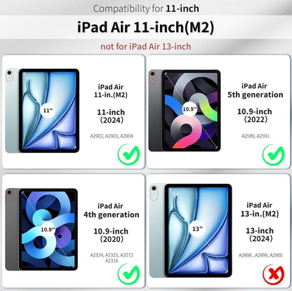 EasyAcc iPad Air M2 Hülle 11 Zoll/Air 5 2022/Air 4. Gen 10.9