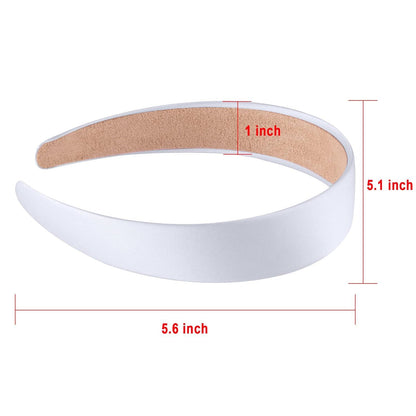 12 x Satin Haarreifen 1 Inch Breit Damen Mädchen