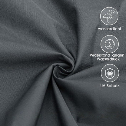 Wasserdichtes Sonnensegel 4x5m Anthrazit UV-Schutz PES Polyester