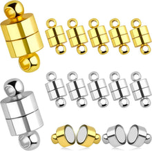 12 Stück Magnetische Schmuckverschlüsse für Armbänder, Gold Silber