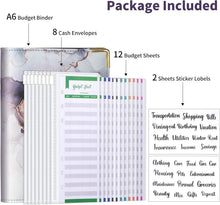 Budget Binder A6 Marmor PU Leder Organizer mit