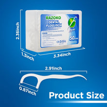 Zahnseide Sticks 200 Stück Interdental Floss mit Reiseetui
