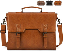 Vintage Umhängetasche 15,6 Zoll Laptoptasche Braun herren Workbag