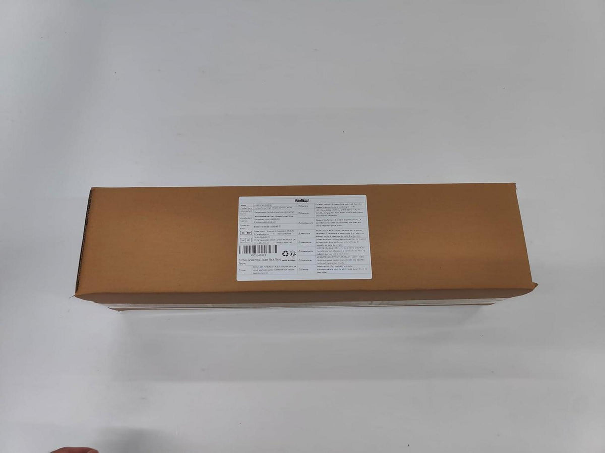Gewürzregal Schwarz Metall 2 Etagen 8 Haken zum Kleben 50cm - YunNasi