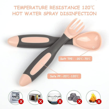 Baby Löffel & Gabel Set – BPA-Frei, Flexibel & Weich