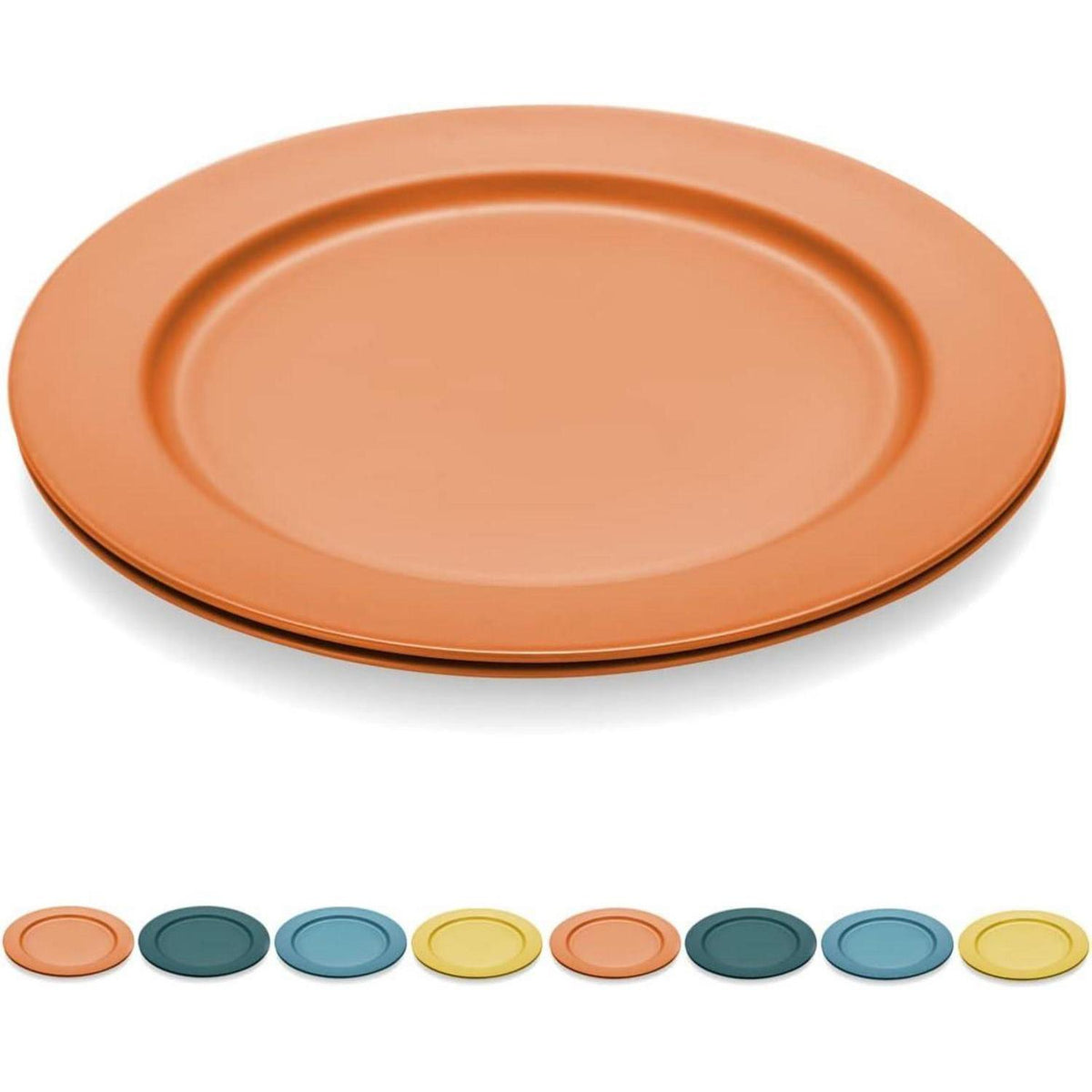 Teller Set 8er – Abbaubar & Unzerbrechlich – Orange
