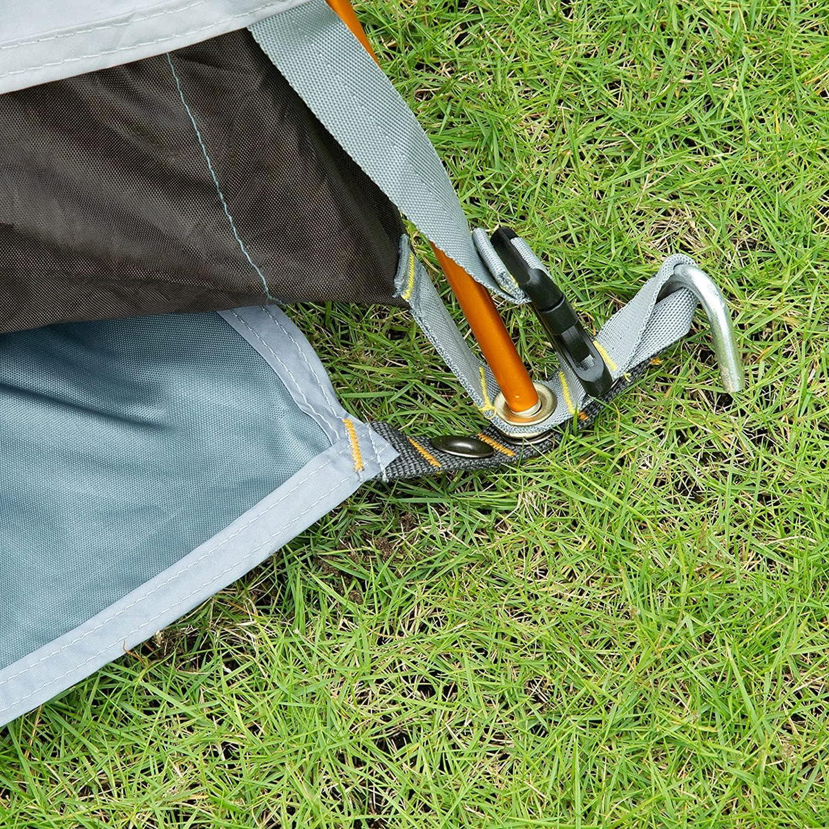 Zeltplane 210D Oxford wasserdicht Camping Tarp 230x100cm mit Tragetasche