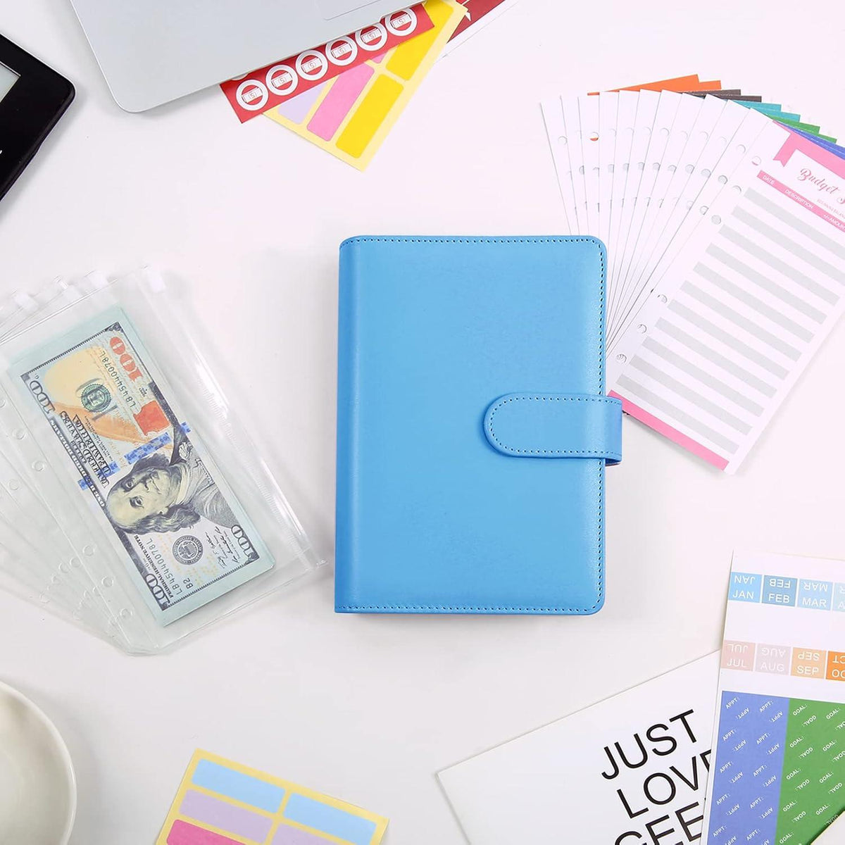 Budget Planner Binder A6 Geld Organizer Sparbuch Geldumschläge Umschlagmethode