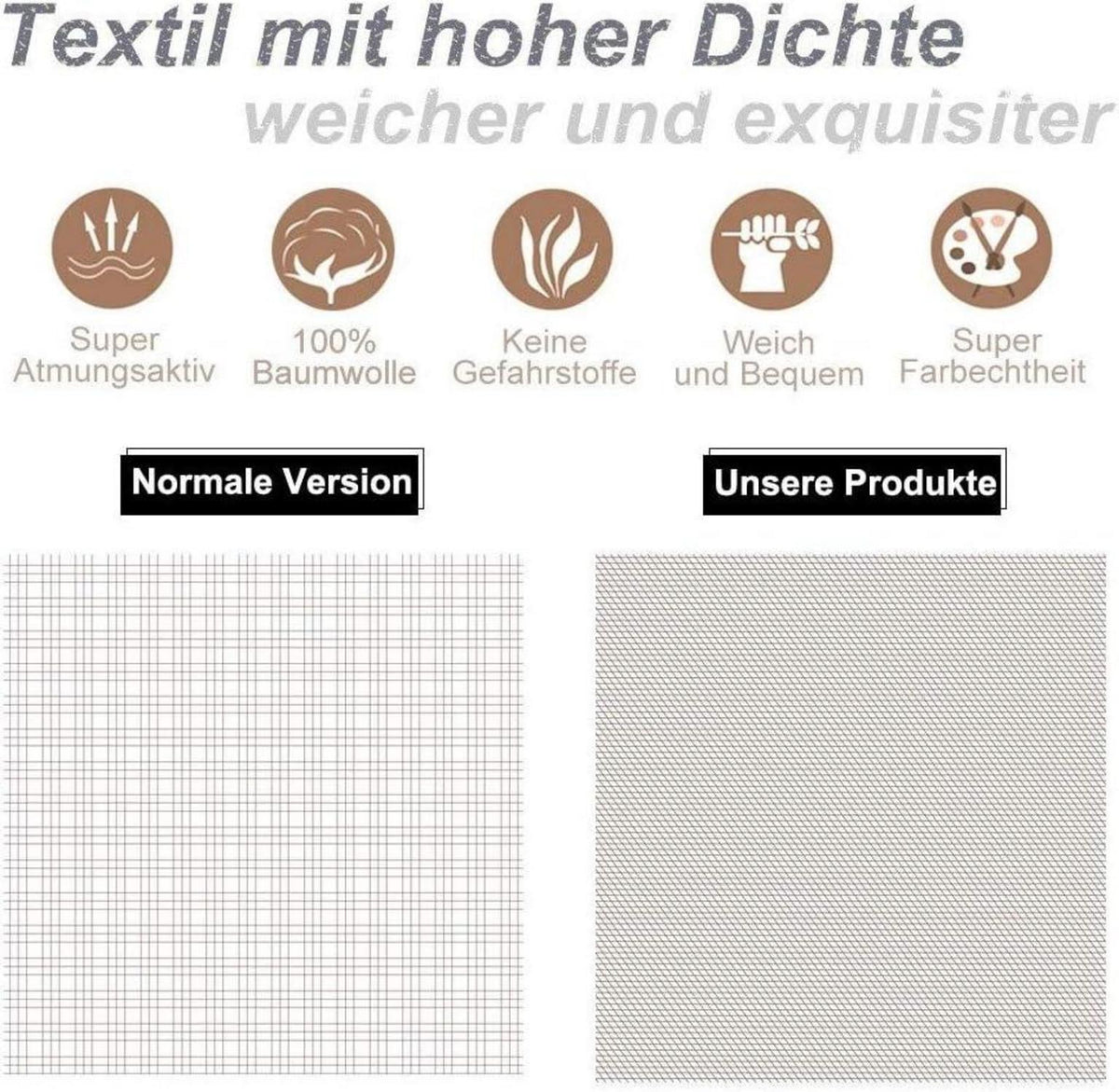 KEAYOO Bettwäsche 135x200 Baumwolle 4tlg Grau Rosa Blumen Wendebettwäsche