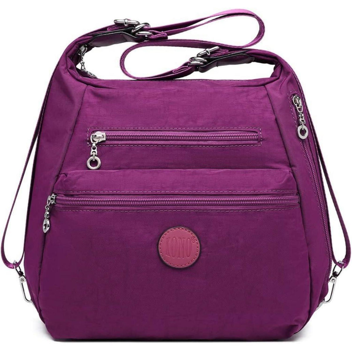 Damen Rucksack 3in1 Wasserdicht Anti-Diebstahl Violett