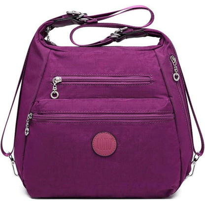 Damen Rucksack 3in1 Wasserdicht Anti-Diebstahl Violett