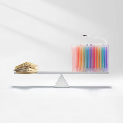 Ordnungsmappe 13 Fächer Kunststoff Schwarz Transparent 2 Stück