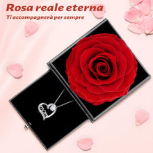 Ewige Rose Geschenk für Mama mit 925 Silber Mom Halskette