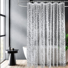 Duschvorhang 180x210 cm Eva Antibakteriell Transparent Magnet
