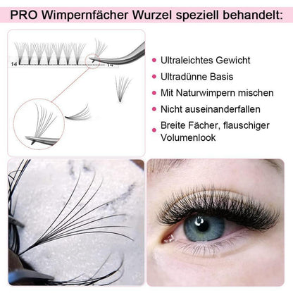Fertige Wimpernfächer 7D-D 0.07 10mm C Curl Volumen Wimpern