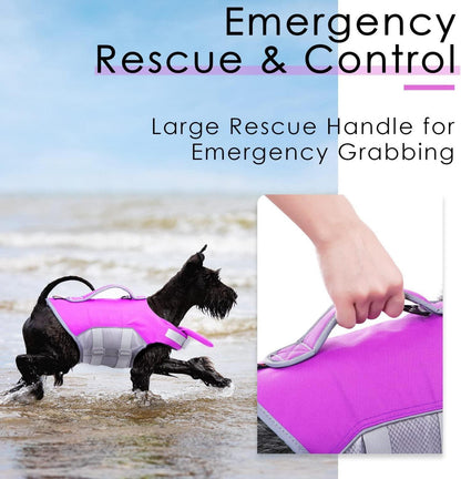 Hund Schwimmweste Einstellbar Reflektierend Lifesaver Auftrieb M