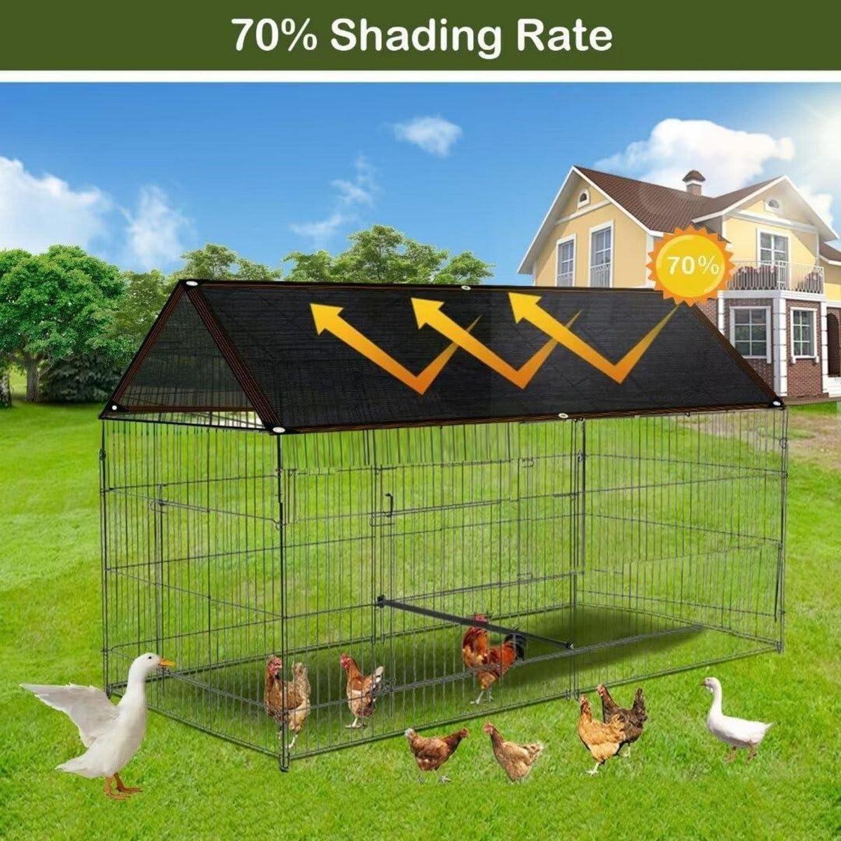 Sonnensegel Rechteckig 2x3m Schattennetz Schwarz UV-Schutz 100% HDPE