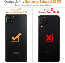 Samsung Galaxy A22 5G Handyhülle - Premium Leder