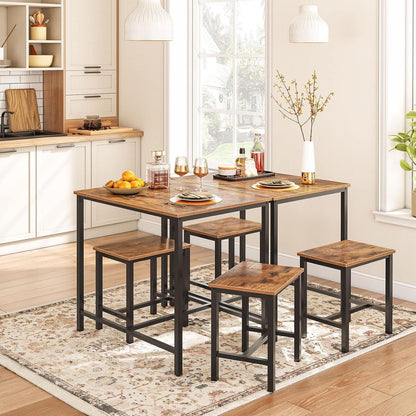 Bartisch Set mit Barhockern – Küchentisch für 2 Personen