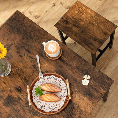 Bartisch Set mit Barhockern – Küchentisch für 2 Personen