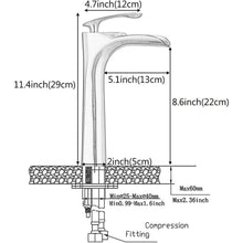 Vintage Wasserfall-Waschtischarmatur Antik Messing Monoblock