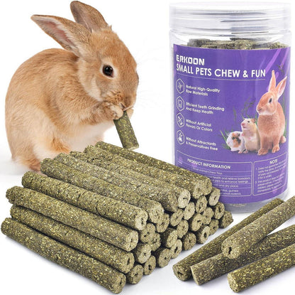 38 Stück Timothy Heu Sticks für Kleintiere, Kauspielzeug & Leckerli