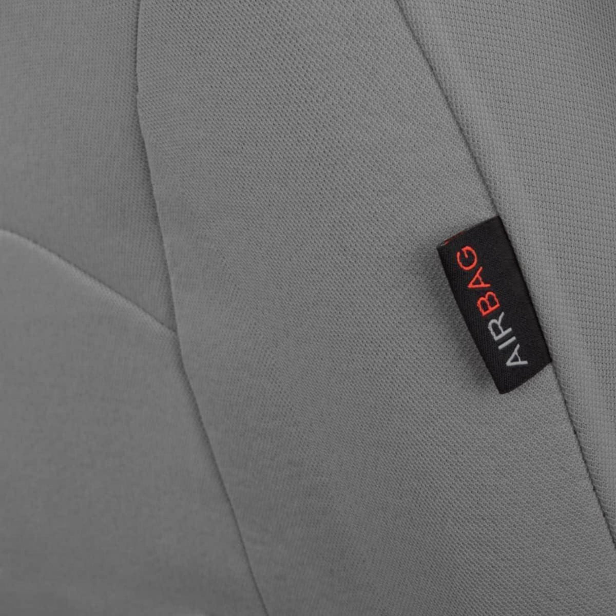 Autositzbezüge Komplettset Universal Grau Polyester Niedriger Rücken