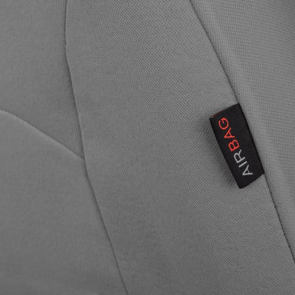 Autositzbezüge Komplettset Universal Grau Polyester Niedriger Rücken